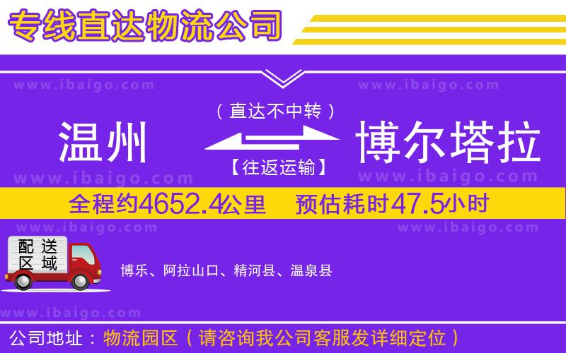 溫州到博爾塔拉蒙古自治州貨運(yùn)公司