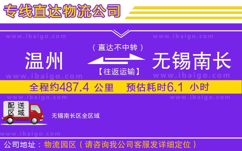 溫州到無(wú)錫南長(zhǎng)區(qū)貨運(yùn)專(zhuān)線(xiàn)